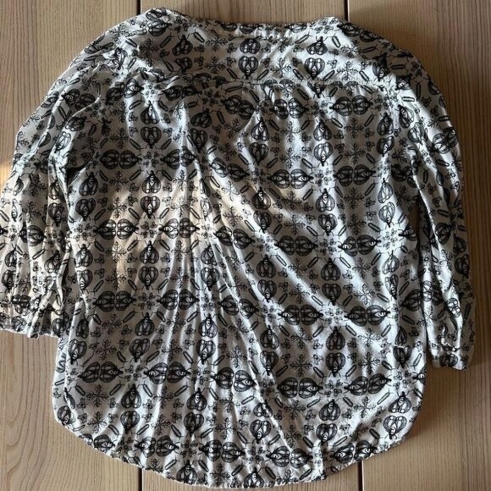 SHEIN Monochrome Patterned Blouse - image 4